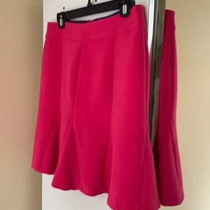 Banana Republic A-Line Skirt in Vibrant Pink